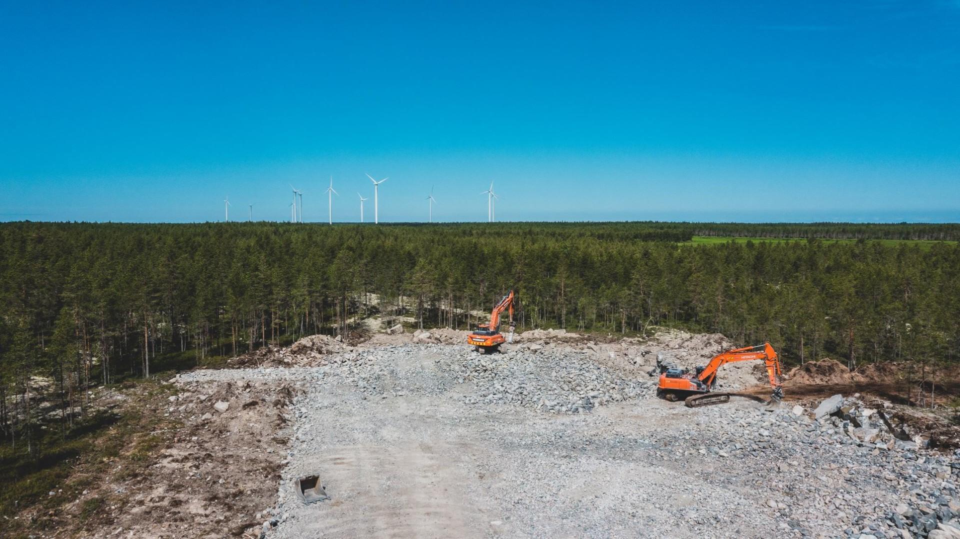 NYAB is building a wind farm in Kalajoki at full power
